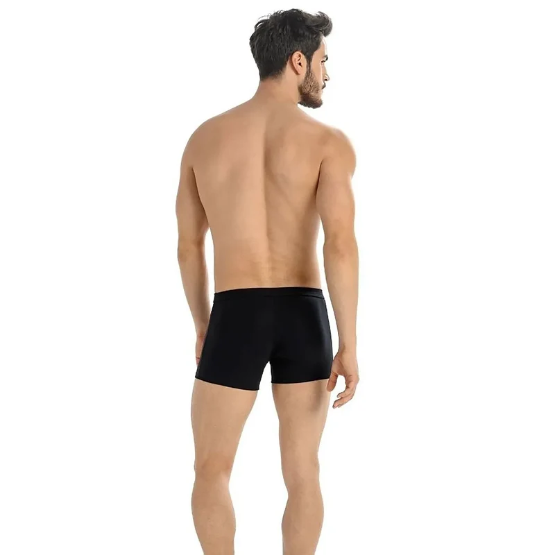 boxer sexy coton lycra extensible doux respirant moulant ajusté maintien bande large noir profond élégant discret confortable quotidien qualité supérieure