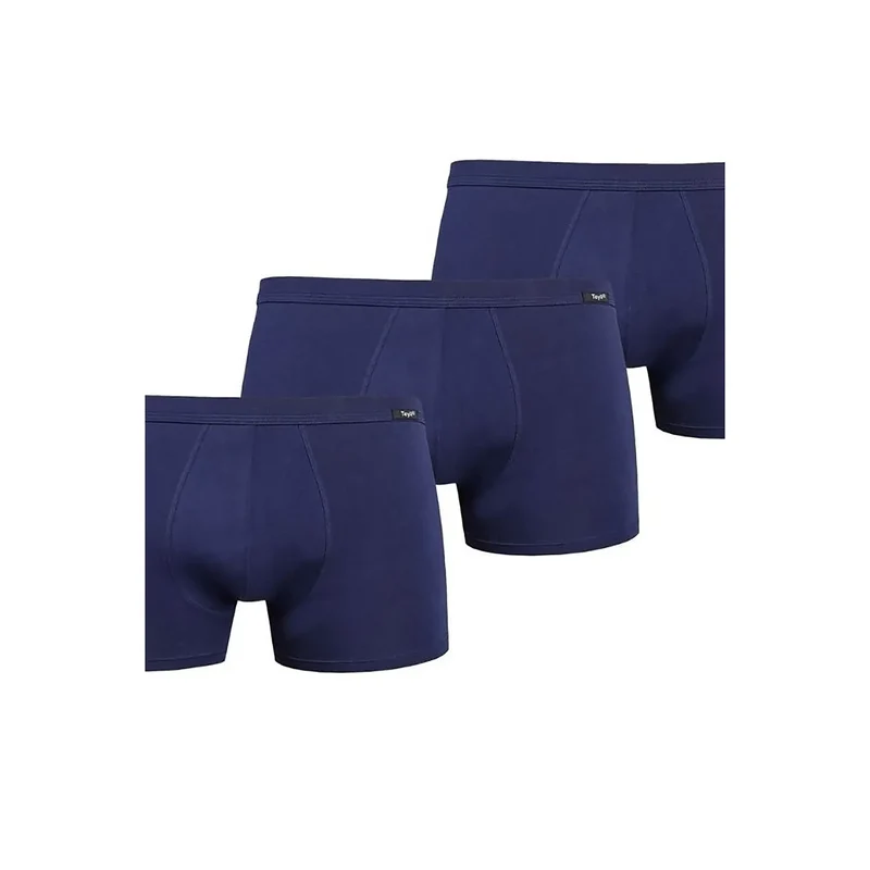 Ensemble de caleçons homme Teyli modèle 182964 confortables coton élasthanne taille personnalisée conception moderne bleu marine cadeau idéal