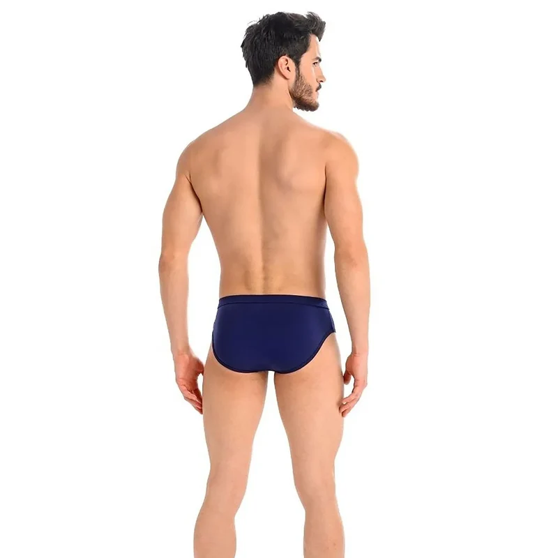 Slip pour homme en coton aéré Lycra élastique coupe classique bleu marine soutien confortable ceinture élastique anti-glisse Teyli