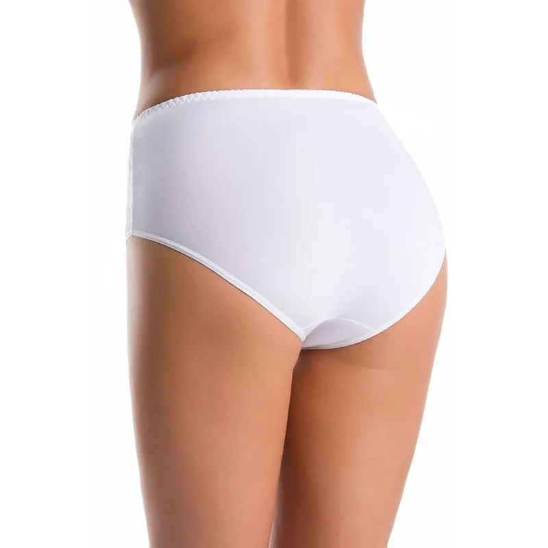 Ensemble de 3 culottes en dentelle Taille haute Finitions élastiques Motifs floraux Lingerie féminine Confort Taille Hanche Matériaux doux