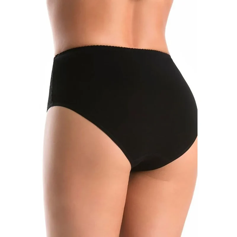 ensemble culottes dentelle noire taille haute femme sexy confortable doublure polyamide élasthanne extensible maintien floral transparent raffiné cadeau soirée quotidien