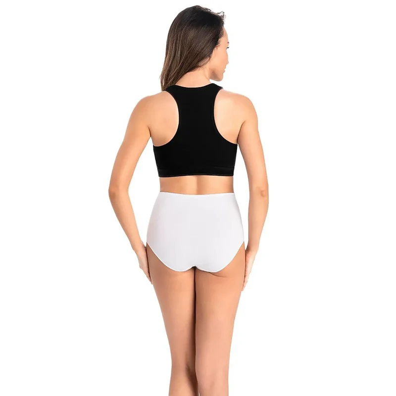 L'ensemble model 182861 Teyli culottes taille haute blanc lingerie confort femme quotidiennes taille S M L XL XXL