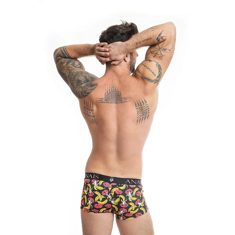Boxer humoristique pour homme motif banane et bouche Anais Collection sexy originalité cadeau Sexe masculin sous-vêtements ajustés matériau haute qualité