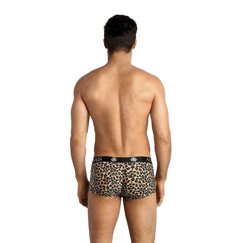Boxer élégance folle imprimé léopard model 181796 Anais caleçon homme sexy confortable élasthanne polyamide taille ceinture