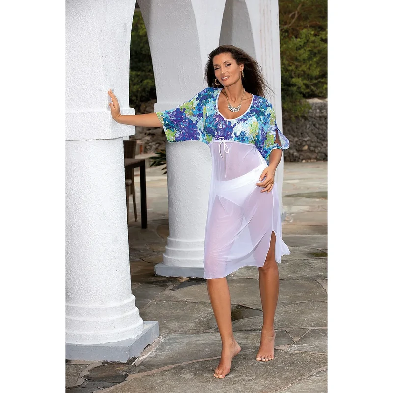 Tunique de plage sexy model 179633 Marko robe Mare Carvico Tessuti elastane polyamide plage soirées élégance