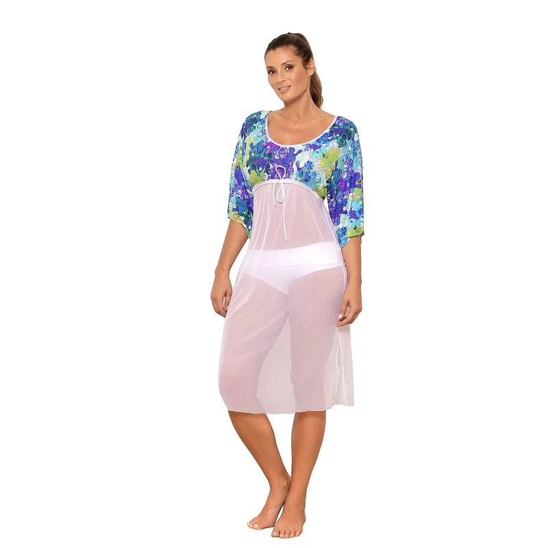 Tunique de plage sexy model 179633 Marko robe Mare Carvico Tessuti elastane polyamide plage soirées élégance