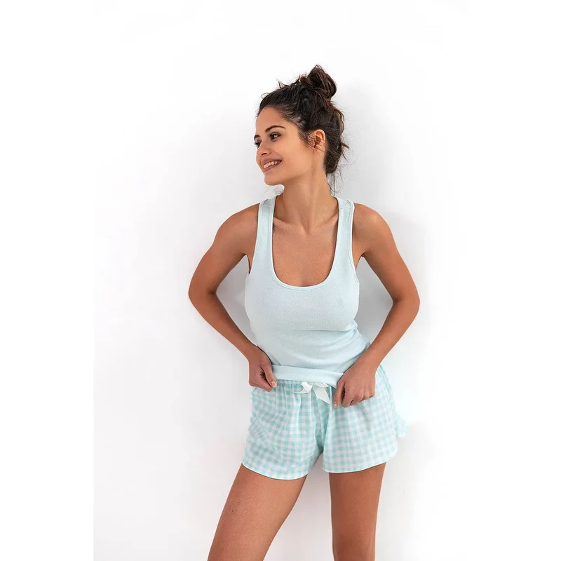 Tricot model 179545 Sensis T-shirt en coton côtelé haute qualité elasthanne 3% taille ajustée sport lingerie