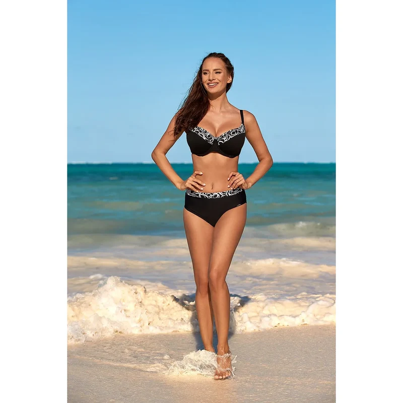 Maillot de bain deux pièces Madora 178254 soutien-gorge rembourré baleines latérales adjustable polyamide elasthanne plageemode élégance