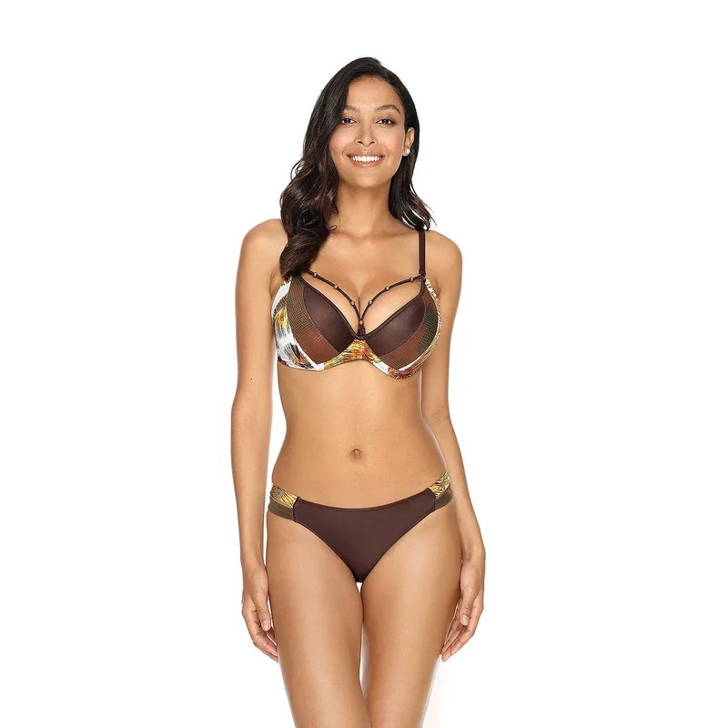 Maillot de bain deux pièces style Etna model 177525 soutien-gorge rembourré bretelles ajustables tissu polyamide élasthanne plage vacances lingerie élégante