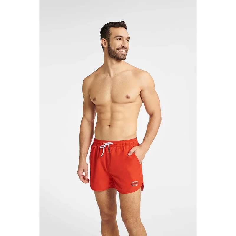 Short de bain homme style plage coupe classique tissu polyester rapide séchage taille élastique logo discret élégance sportive