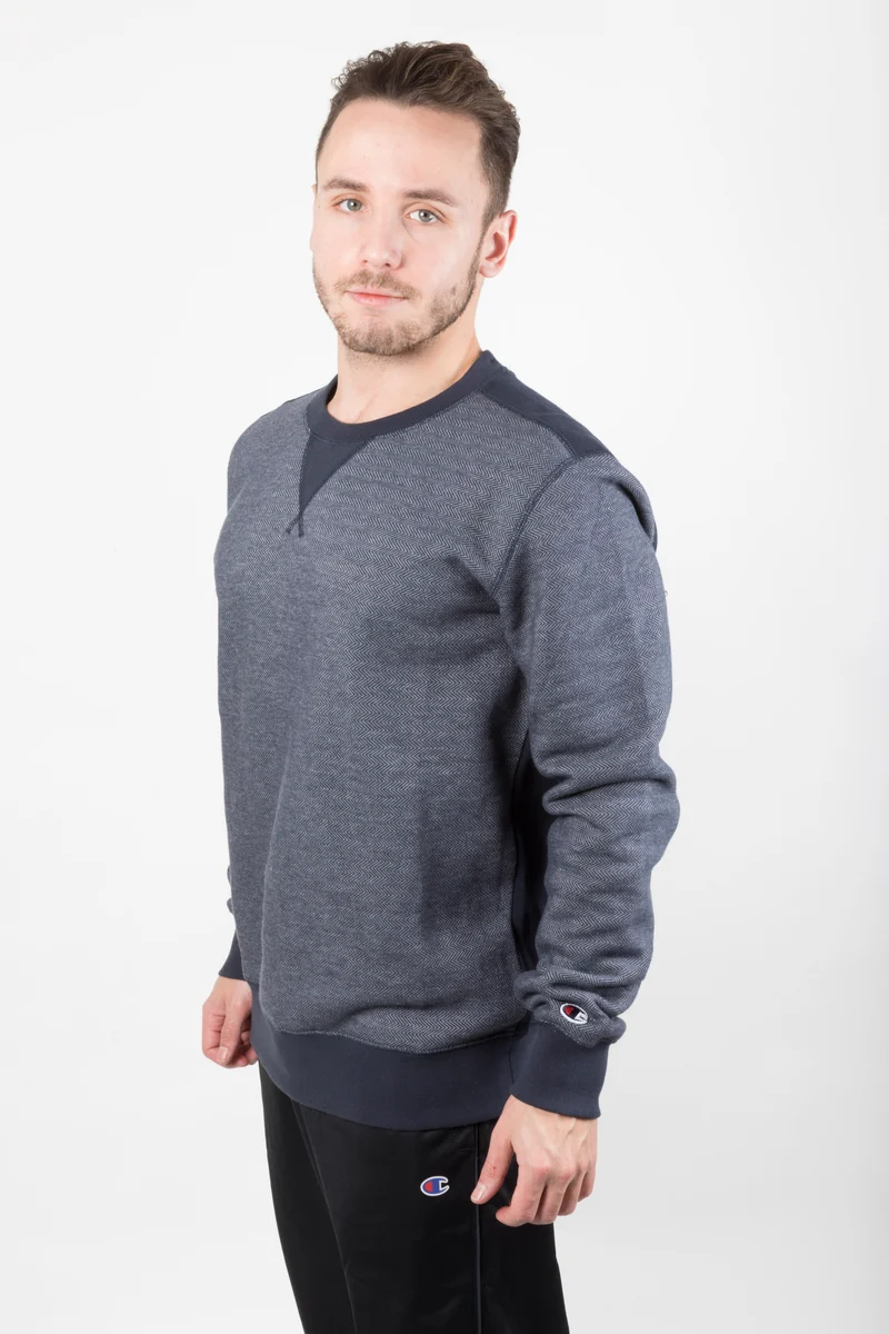 Felpa Uomo Fleece Fabric Girocollo