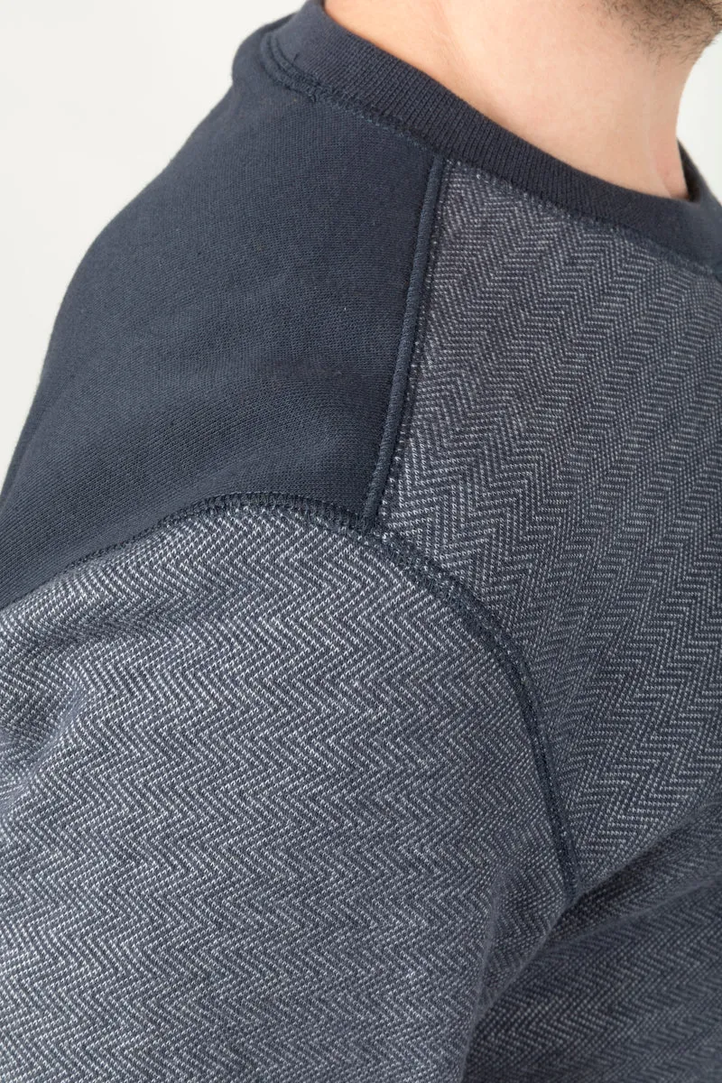 Felpa Uomo Fleece Fabric Girocollo
