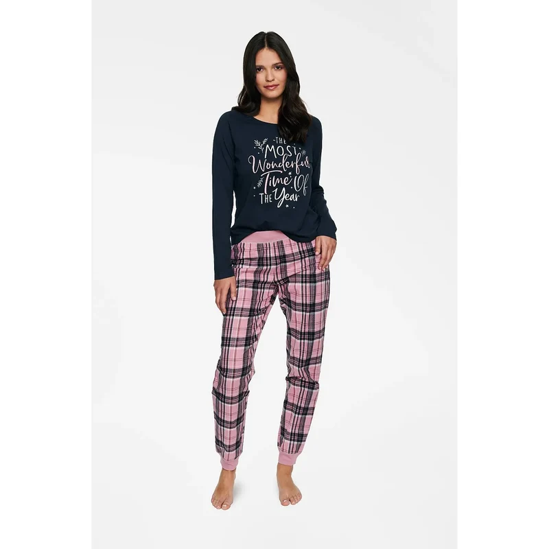 Pyjama Noël model 173096 Henderson, coton 100%, confort intime, style festif, deux-pièces, cadeau original, nuit douce, romantique, aphrodisiaque