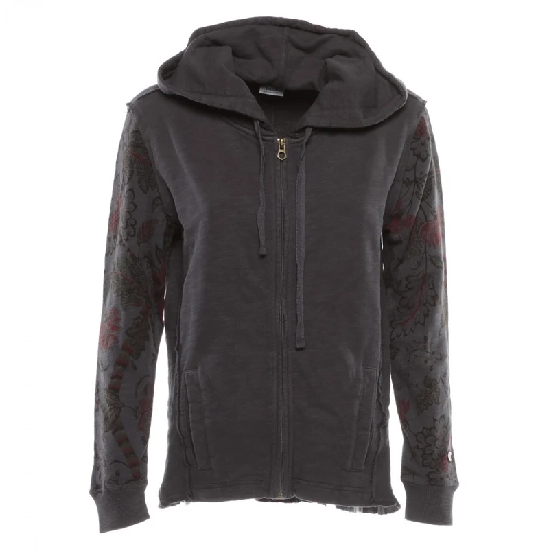 Felpa Donna Terry Full Zip Hooded