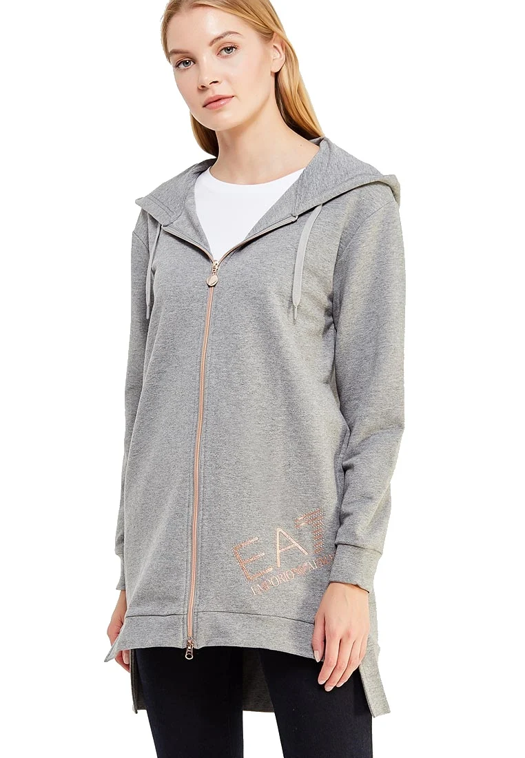 Felpa Donna Train Logo Full Zip Hoodie