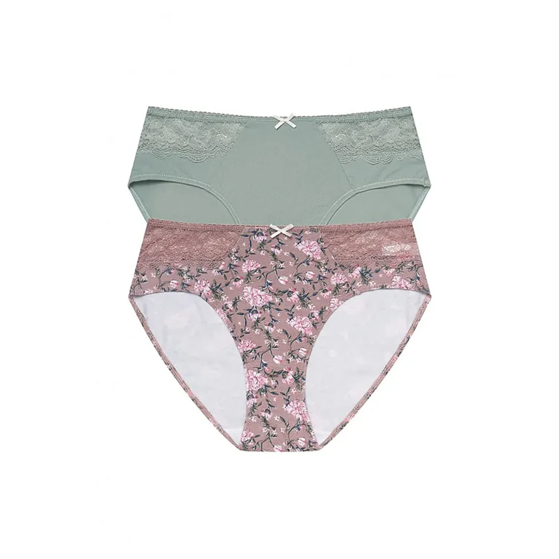 Ensemble culottes féminines élégantes dentelle coton elastane HALLY lingerie intime confortable toutes tailles S M L XL