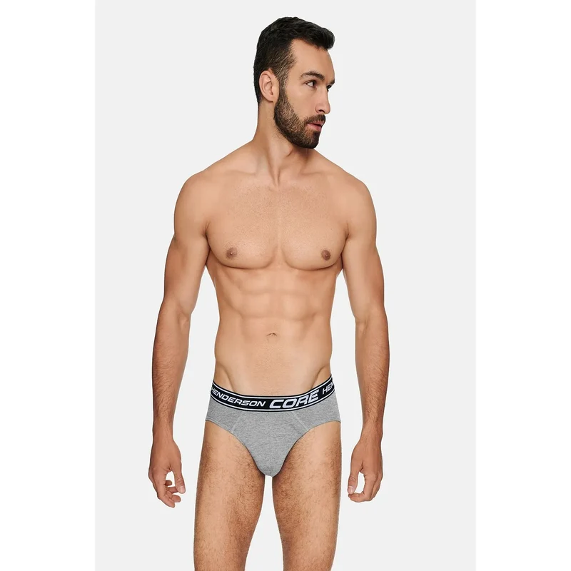Slip classique Henderson BONE 171359 coton élasthanne tailles L-XXXL logo discret lingerie homme confort quotidien