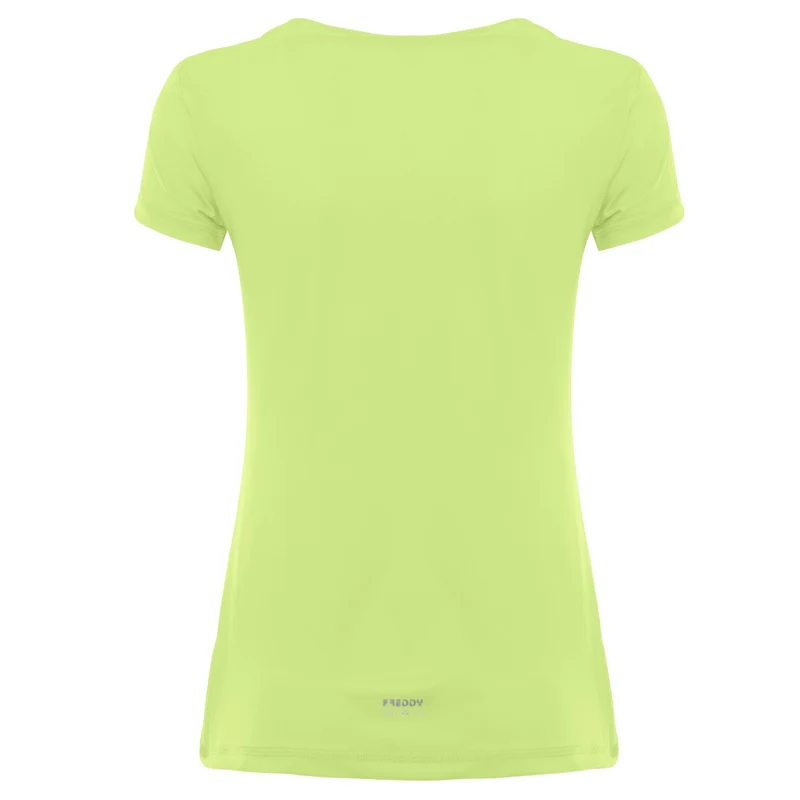 T-Shirt Donna Aderente con Collo Tondo