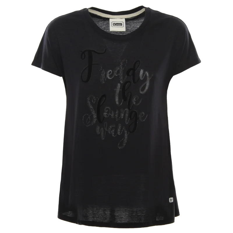Maglietta Donna Stampa Glitter