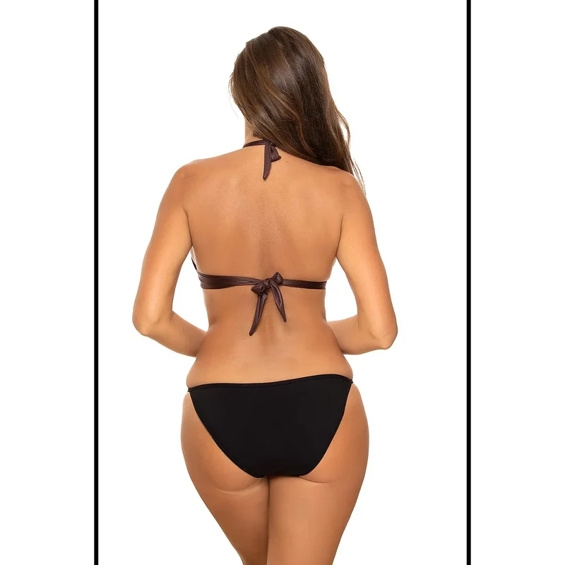 Bikini 3 pièces effet push-up Marko modèle 165720 pour poitrines petites et moyennes tissu italien Carvico Tessuti