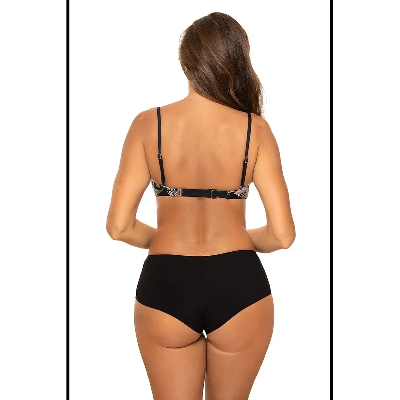 Maillot de bain deux pièces design animalier Carvico Tessuti Push-up amovible plage piscine femmes sexy