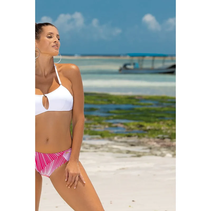 Maillot de bain deux pièces Marko model 165660 tissu italien Carvico Tessuti sans push-up rembourré bretelles ajustables culotte doublée plage piscine été
