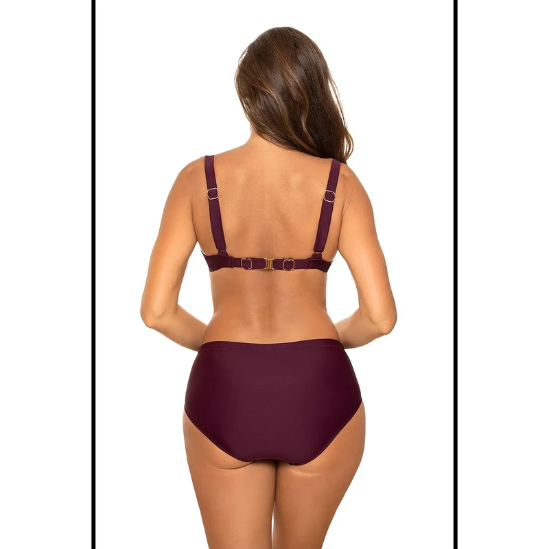 Maillot de bain deux pièces sport style Push-Up Free soutien-gorge profondément rembourré Culotte haute confortable Taille Poland recommandée