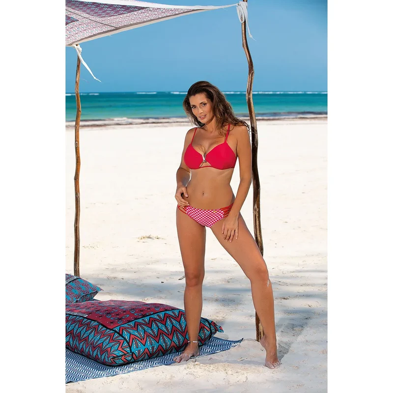 Maillot de bain deux pièces push-up sans fermeture renforcé Carvico Tessuti elasthanne polyamide taille ajustable bretelles réglables plage piscine