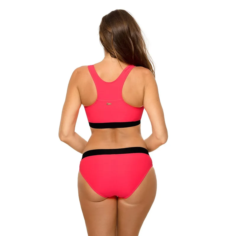 Maillot de bain deux pièces érotique double pièce tissu italien Carvico Tessuti sans push-up inserts amovibles briefs lisse Marko