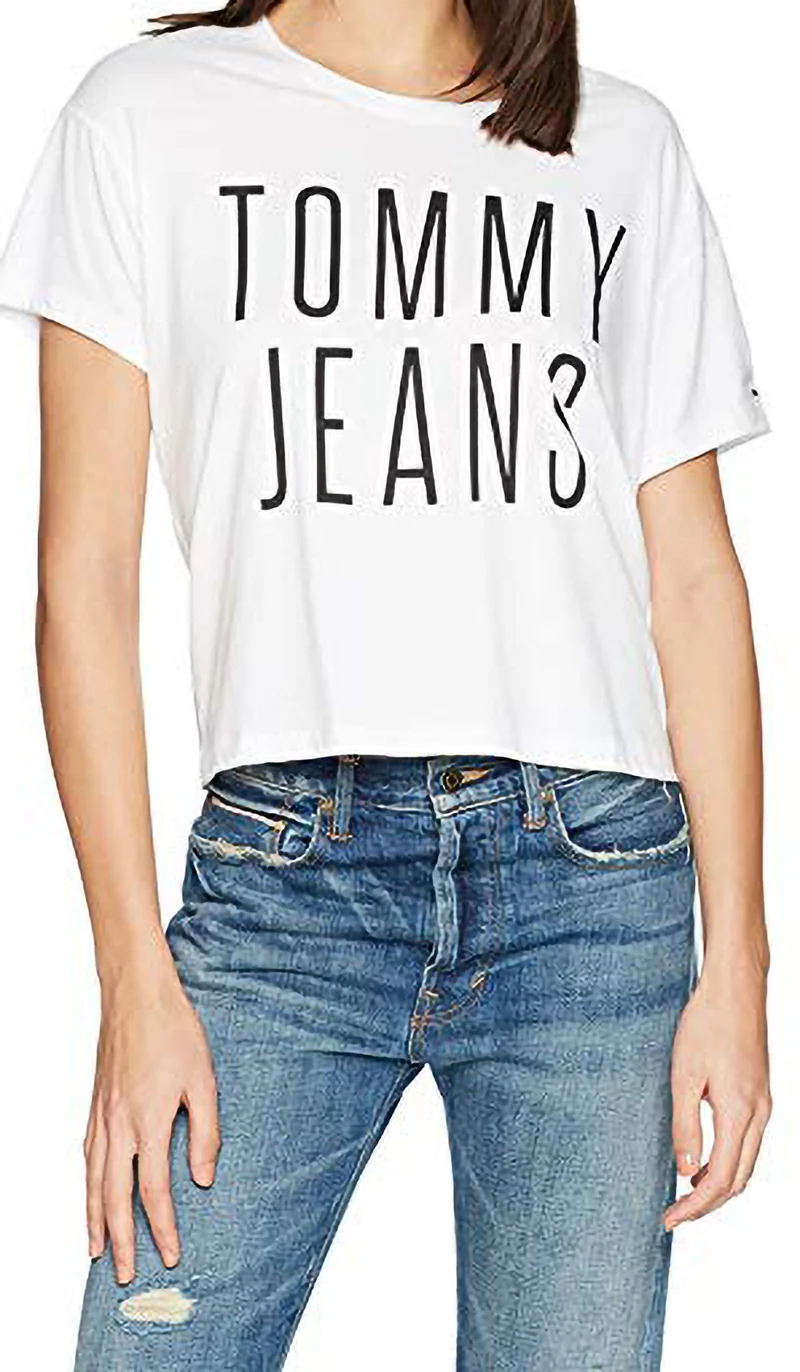 T-Shirt Donna Cropped Logo Tee