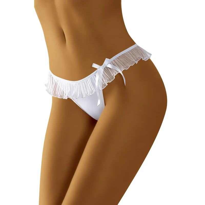 String sexy volants romantiques lingerie féminine élégante soirées intimes couple confortable satiné tulle dentelle