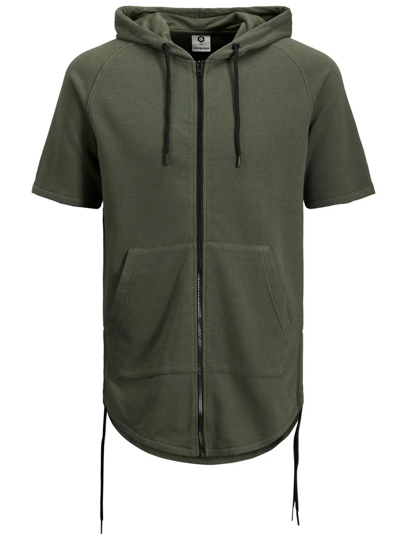 Felpa Uomo Lunga Con Cappuccio M/C