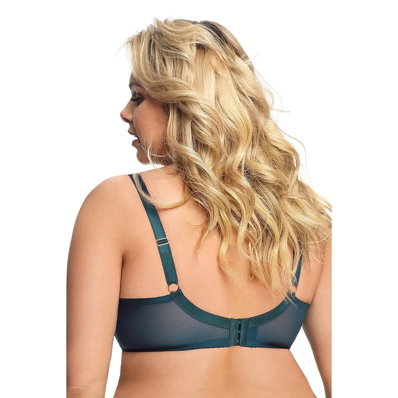 Soutien-gorge Gorsenia Paradise K496 155343 lingerie élégante maille dentelle bleu canard ajustement parfait maintien optimal