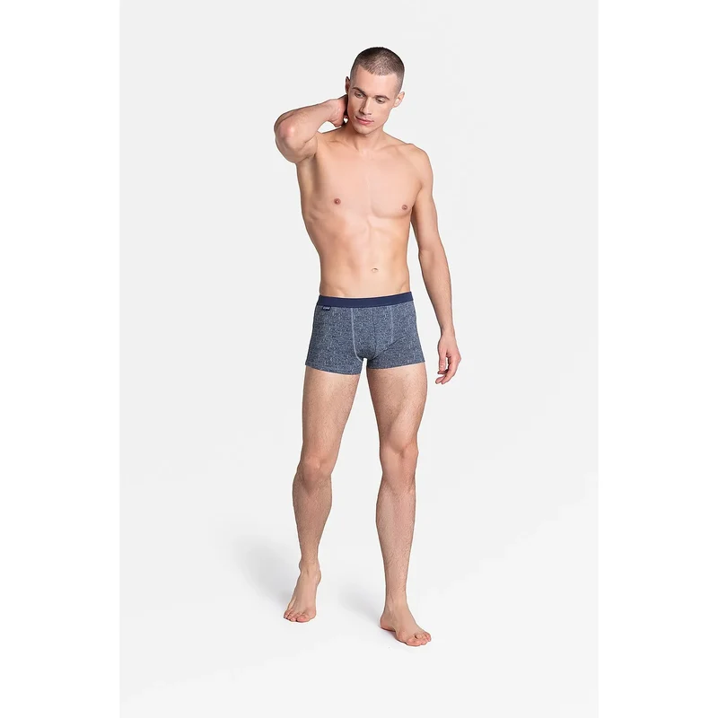 Boxer homme style bande dessinée imprimé lettres ajusté coton elastane confort taille élastique taillehanche ceinture XSXL