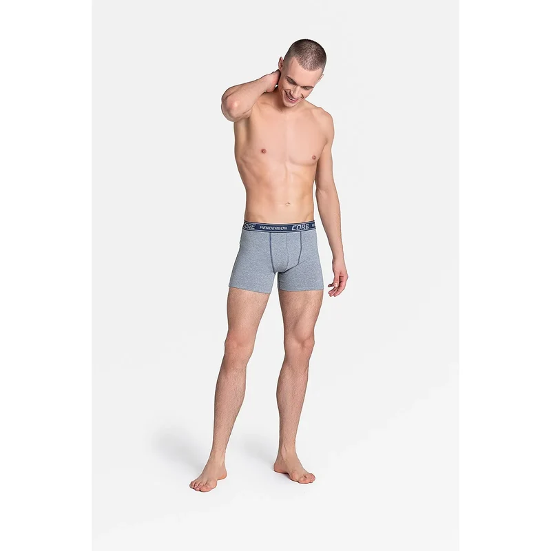 boxer hommes confortable athlétique coton élasthanne respirant doux maintien sûr jambes longues coupe classique taille élastique logo discret