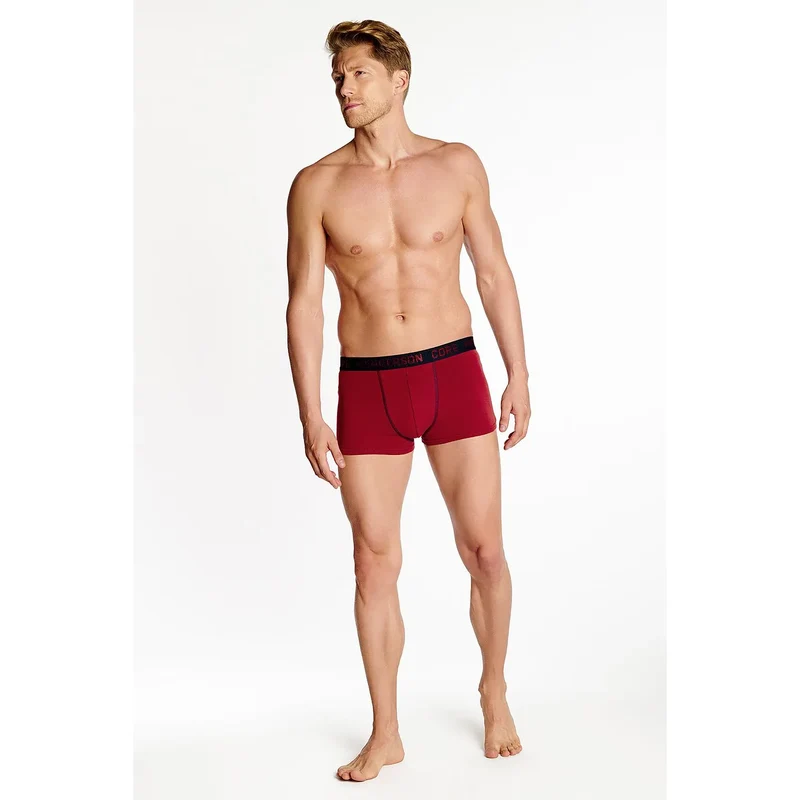 Pack 2 caleçons hommes sexy confort coton élasthanne ceinture imprimée Henderson 146978