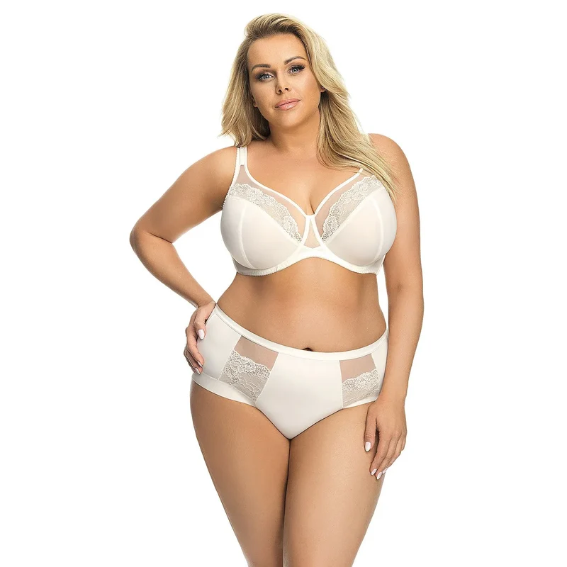 Soutien-gorge crème dentelle soutien optimal poitrines moyennes grandes occasions spéciales