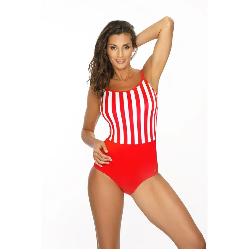 maillot bain pièce nautique design italien sans armature confortable maintien ergonomique bonnets galbés encolure subtile sangles réglables bleu marine