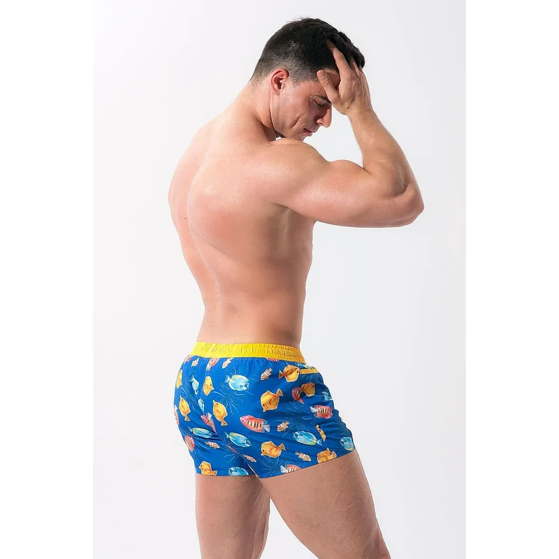 slip bain alpha mâle qualité supérieure design aquatique hommes plage piscine polyester séchage rapide poches latérales doublure maille