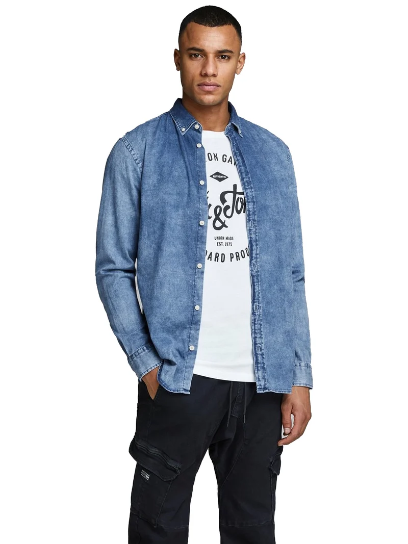 Camicia Jeans Uomo Minimal