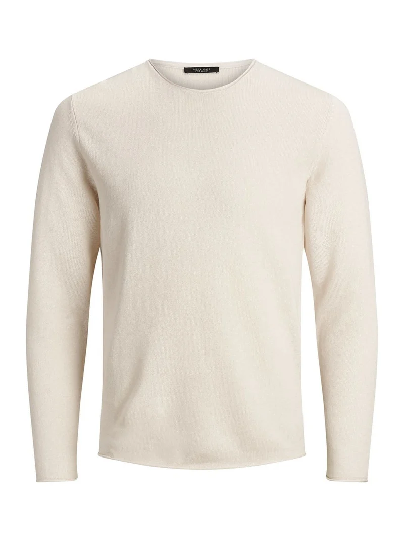Pullover In Misto Lino Uomo Premium