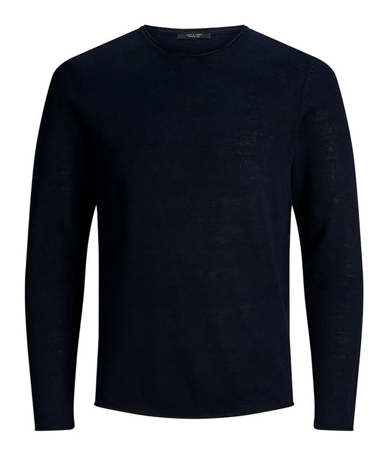 Pullover In Misto Lino Uomo Premium
