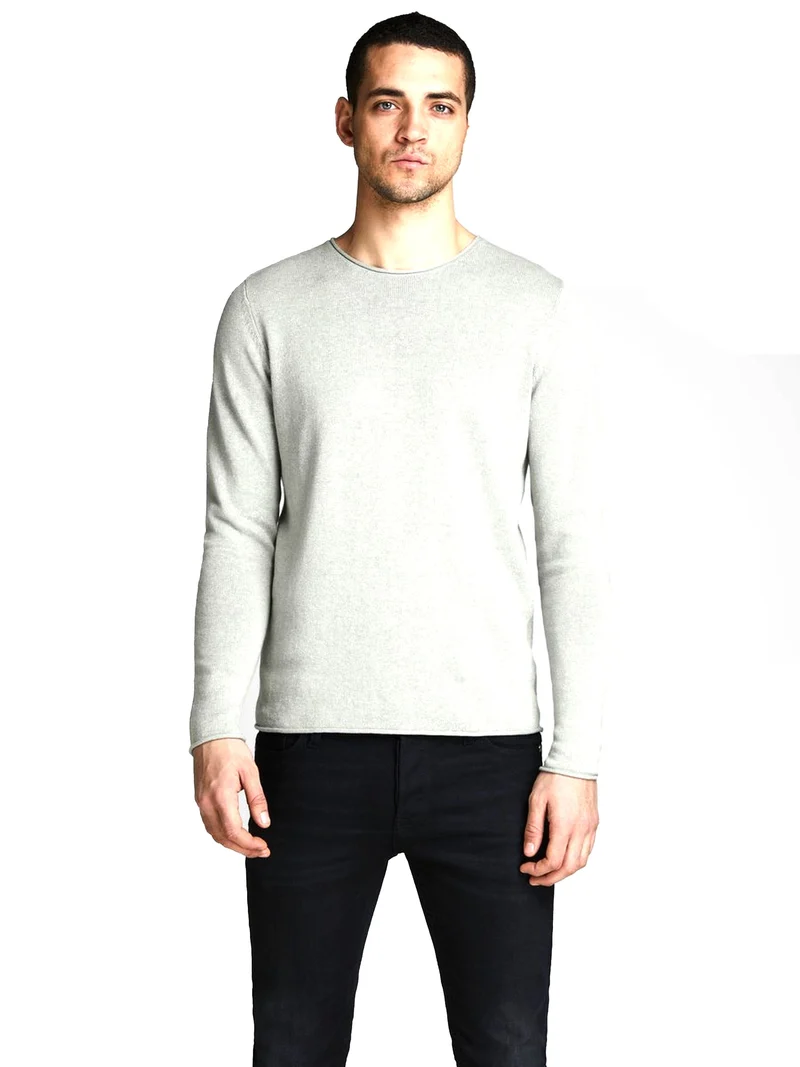 Pullover In Misto Lino Uomo Premium