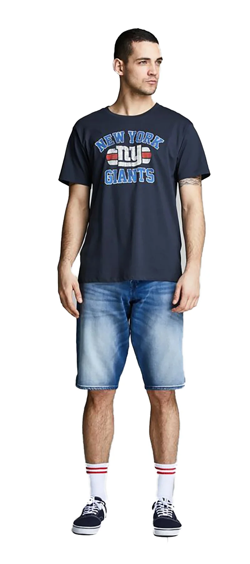 T-Shirt Uomo con Stampa Football Americano