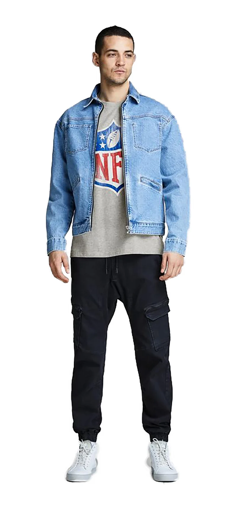 T-Shirt Uomo con Stampa Football Americano