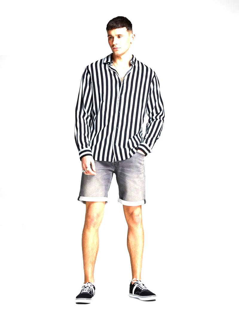Short Jeans Uomo Indigo Knit Demin