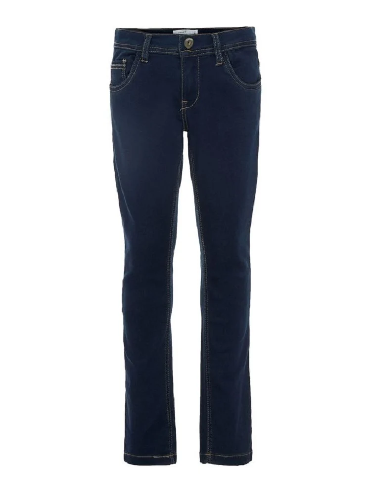 Jeans Regular Fit Denim Scuro Bambino