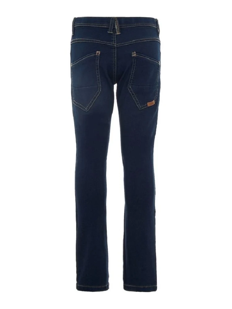 Jeans Regular Fit Denim Scuro Bambino