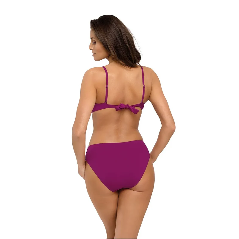 Maillot monokini cubain italien stretch bonnets rembourrés galbant décolleté sublimé découpes volant bretelles détachables dos noué couleurs variées élégant glamour