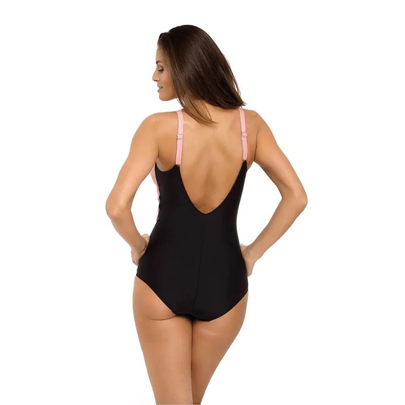 maillot bain pièce élégant imprimé photo tissu italien bonnets moulés rembourrés bretelles réglables maintien optimal confort